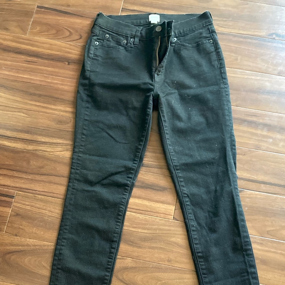 Jcrew black skinny jeans size 28